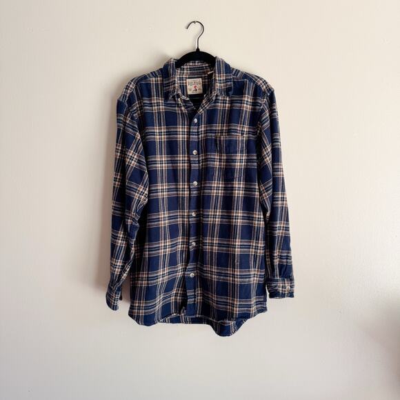 Redhead Blue + Brown Plaid Ultimate Flannel Shirt - Large - Picture 1 of 7